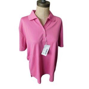 Core 365 Size XL Pink Collared Golf Polo Activewear Top NWT